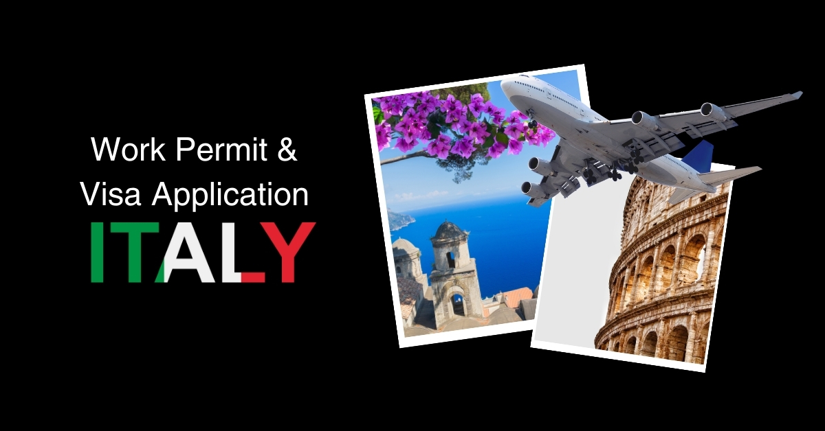 How to Apply for a Work Permit, Student Visa, Business Visa, Investor Visa, and Resident Card Visa from Egypt to Italy?